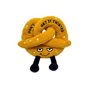Punchkins Pretzel Plush "Don't Get It Twisted" 7" Wide Brown Stuffed Animal